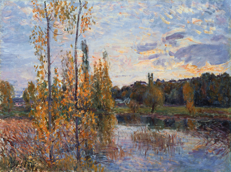 In the Etang Le Chevreuil from Alfred Sisley