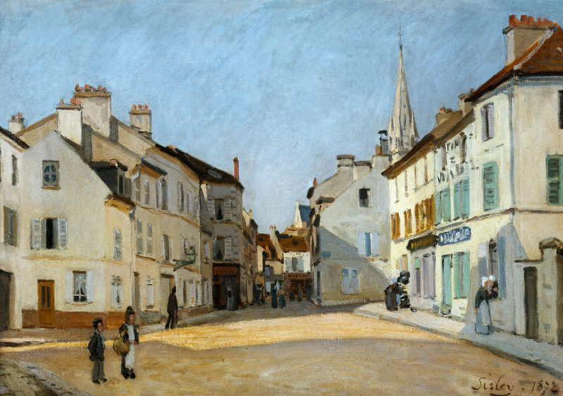 Rue de la Chaussee at Argenteuil from Alfred Sisley