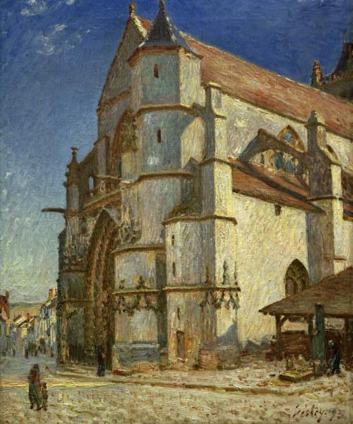 A.Sisley, Die Kirche von Moret from Alfred Sisley