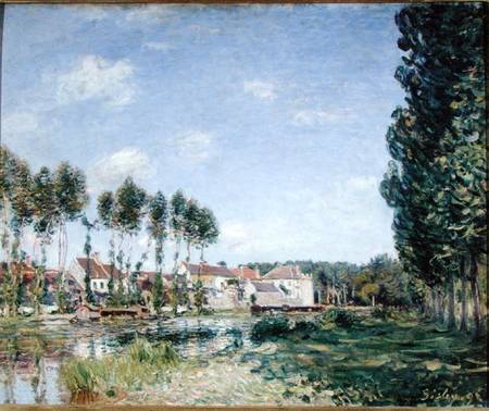 Banks of the Loing, Moret from Alfred Sisley