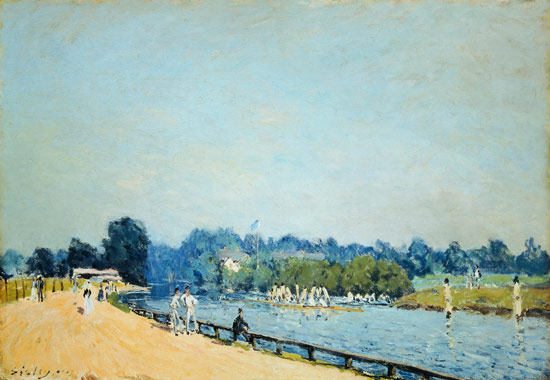 The way to Hampton Court from Alfred Sisley