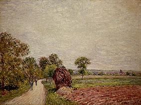Country marked-out route in the surroundings of Moret. from Alfred Sisley