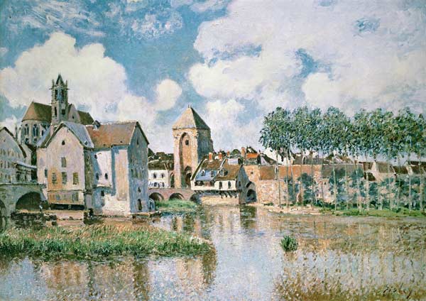 Moret-sur-Loing, the Porte de Bourgogne from Alfred Sisley