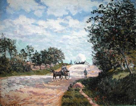 The Road to Nantes at Choisy le Roy from Alfred Sisley