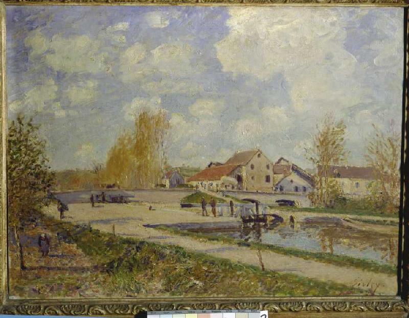 The sluice of Moret. from Alfred Sisley
