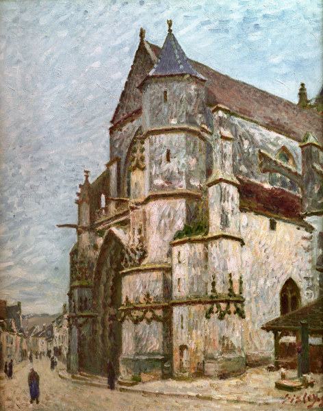 Sisley / Church in Moret in winter /1894 from Alfred Sisley