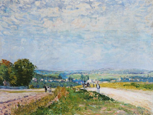 The Road to Montbuisson at Louveciennes from Alfred Sisley