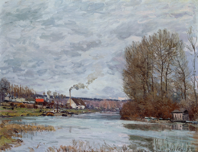 The Seine at Port Marly from Alfred Sisley