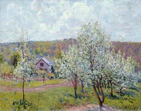 Spring in the Environs of Paris, Apple Blossom