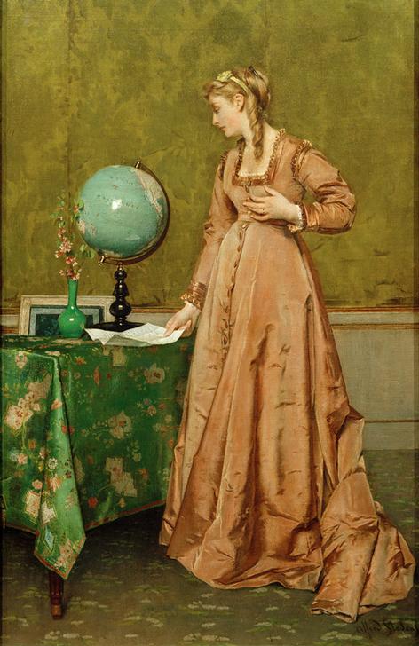 The Globe, or A Message from Distant Lands from Alfred Stevens