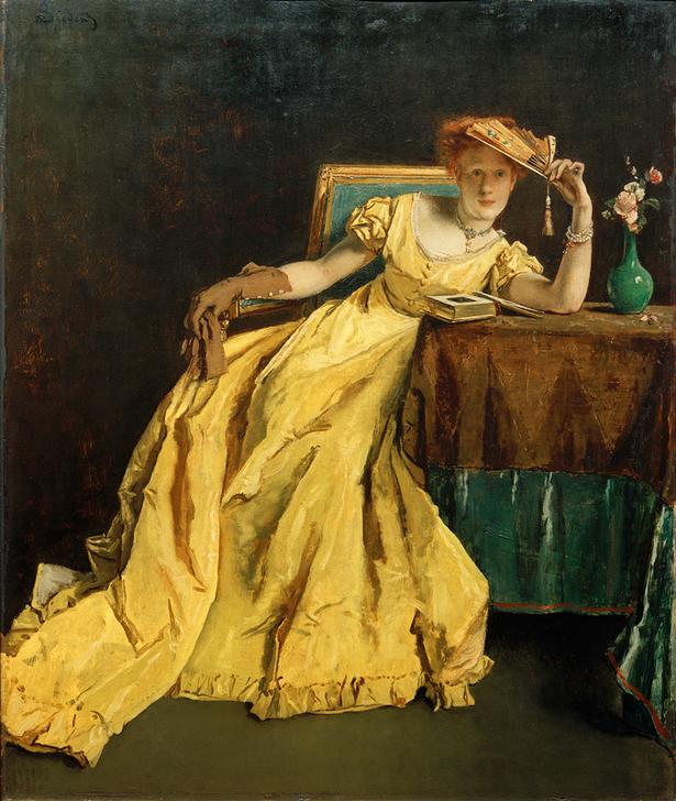 Die Dame in Gelb od. Erinnern from Alfred Stevens