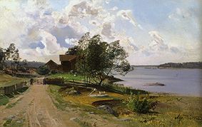 Farmstead at the lake from Alfred Thörne