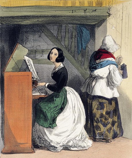 A Music School Pupil, from ''Les Femmes de Paris'', 1841-42 from Alfred Andre Geniole