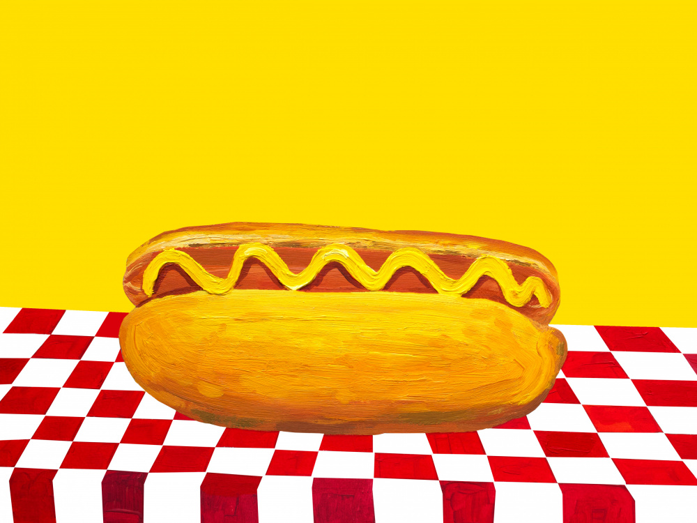 Hot Dog With Mustard Red Check Yellow from Alice Straker
