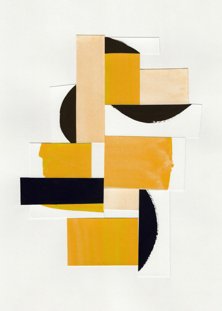 Yellow Abstract Collage from Alisa Galitsyna