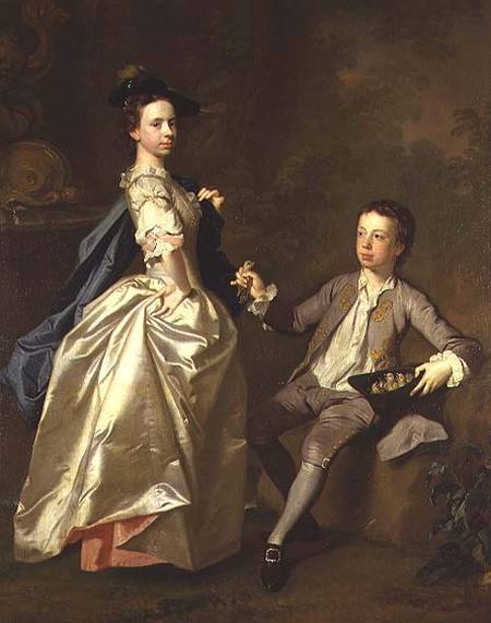 The Hon. Rachel Hamilton and her brother, the Hon. Charles Hamilton from Allan Ramsay