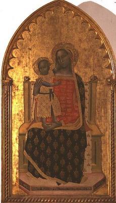 Madonna and Child Enthroned, 1372 (tempera on panel)