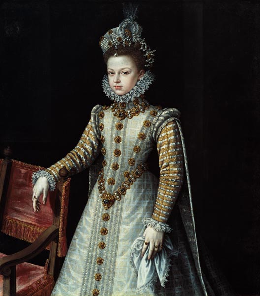 The infanta Isabella Clara Eugenia from Alonso Sánchez-Coello