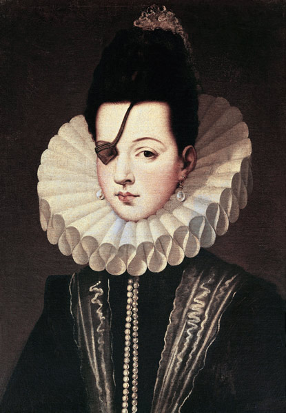 Ana de Mendoza, Princess of Eboli from Alonso Sánchez-Coello
