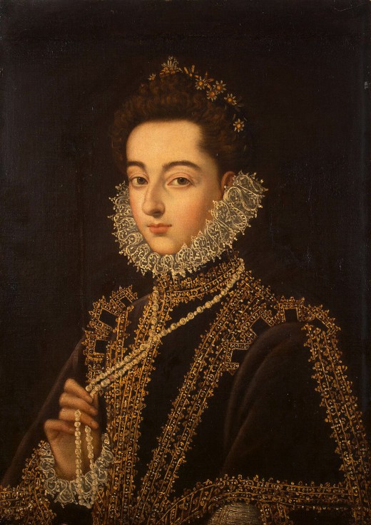 Portrait of the Infanta Catherine Michelle of Spain (1567-1597) from Alonso Sanchez Coello