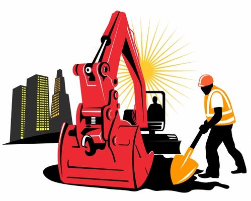 Mechanical Digger with construction work from Aloysius Patrimonio