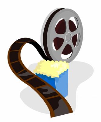 Movie film reel with popcorn from Aloysius Patrimonio