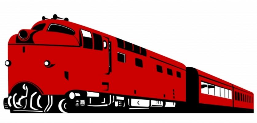Red diesel train from Aloysius Patrimonio