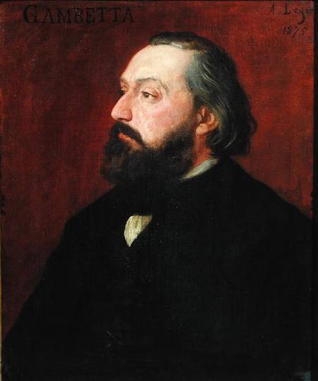 Leon Gambetta (1838-82) from Alphonse Legros