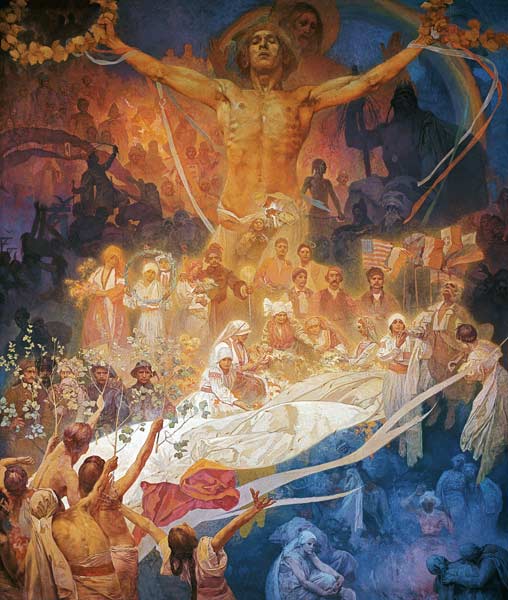 The Slavonic epic poem: The apotheosis of the Slavonic history from Alphonse Mucha