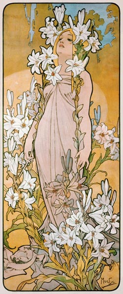 The lily from Alphonse Mucha