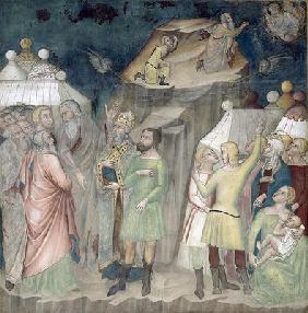 Moses on Mount Sinai, 1356-67 (fresco)