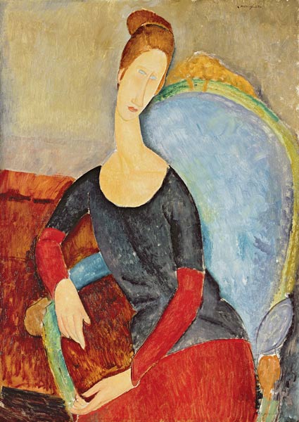 Mme Hebuterne in a Blue Chair from Amadeo Modigliani