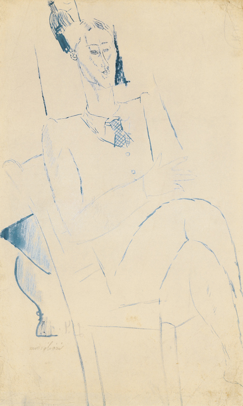 Portrait of Jean Cocteau from Amadeo Modigliani