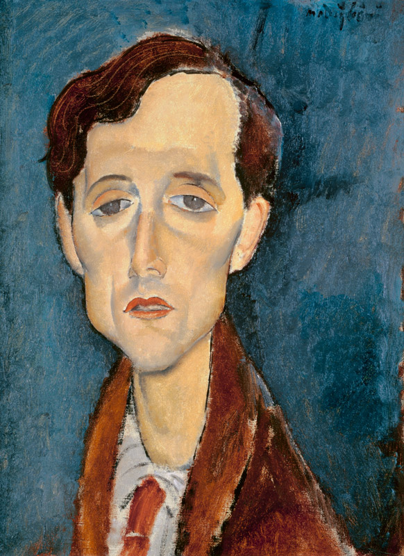 Portrait of Franz Hellens from Amadeo Modigliani