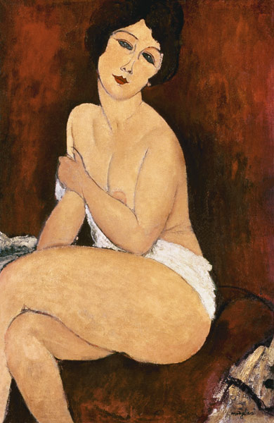 Sedentary female act from Amadeo Modigliani