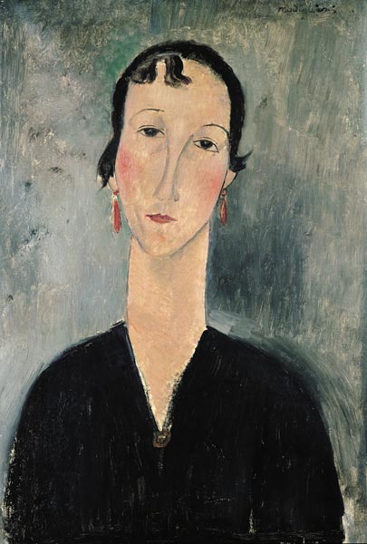 Woman with Earrings from Amadeo Modigliani