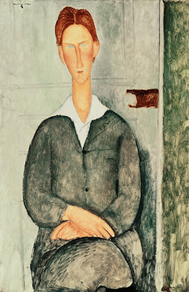 Young boy with red hair from Amadeo Modigliani