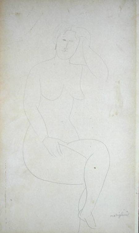 Nude Standing Girl (Legs Crossed) from Amadeo Modigliani