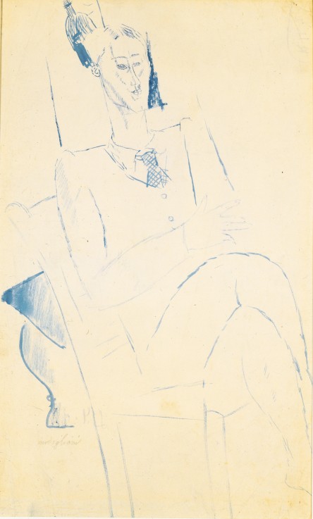 Portrait of Jean Cocteau from Amadeo Modigliani