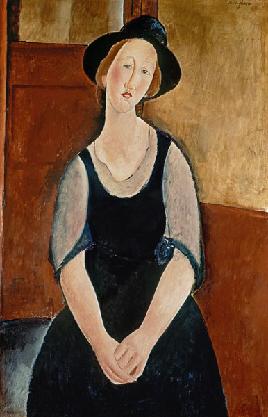 Portrait of Thora Klinchlowstrom from Amadeo Modigliani