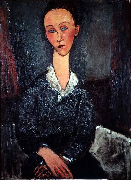 Portrait of a Woman with a White Collar from Amadeo Modigliani