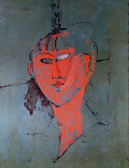 The Red Head, c.1915 from Amadeo Modigliani