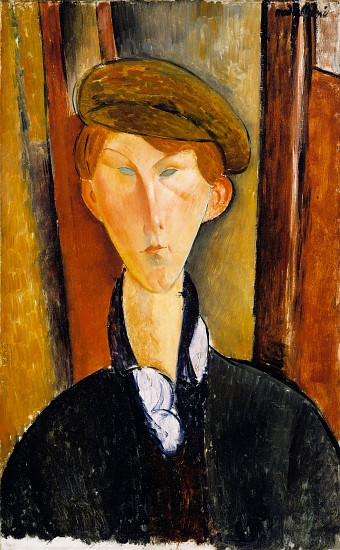 Young man with cap from Amadeo Modigliani
