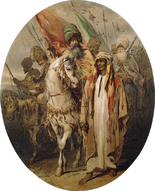 Arabische Krieger from Amadeo Preziosi