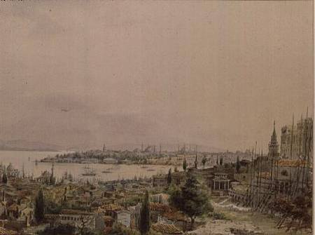 View of Constantinople from Pera from Amadeo Preziosi