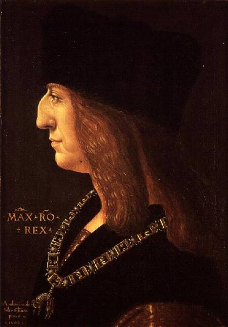 Emperor Maximilian I of Germany (1459-1519) from Ambrogio de Predis
