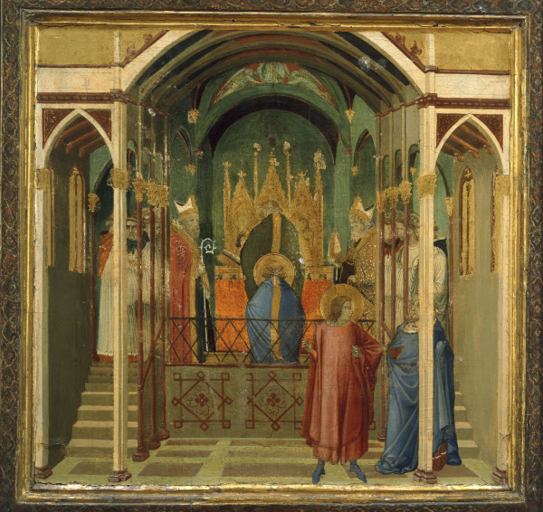 Bishop ordin. St. Nicholas from Ambrogio Lorenzetti
