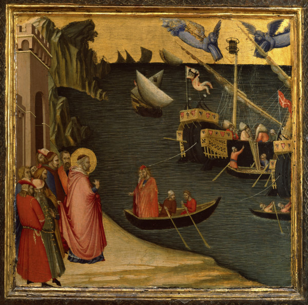 Corn Miracle of St. Nichol from Ambrogio Lorenzetti