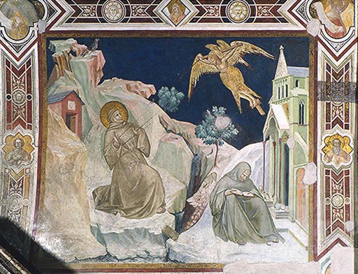 Die Stigmatisation des hl. Franziskus von Assisi auf dem Berg La Verna from Ambrogio Lorenzetti