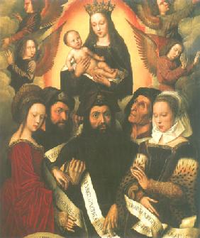 Glorification of the virgin Maria with prophets and Sibyllen
